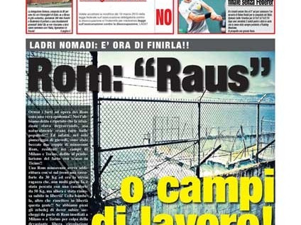 &quot;Rom: &quot;Raus&quot; o campi di lavoro!&quot;, Il Mattino della Domenica, 12 settembre 2010