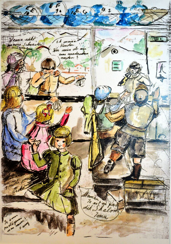 14_1943 Triste separazione inizio della fuga in Svizzera con OSE