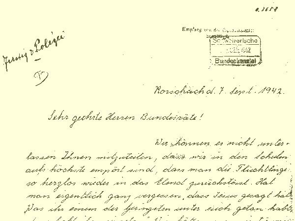 «Gli svizzeri di fronte alla politica di chiusura delle frontiere. La protesta civile delle ragazze di Rorschach»