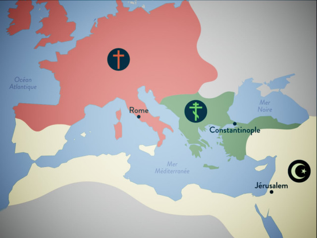 i tre spazi del Mediterraneo medioevale