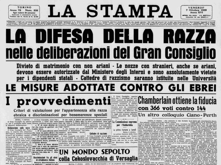 Le leggi razziali: la propaganda sulla stampa italiana