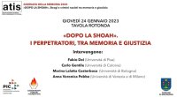 GM24 - «Dopo la Shoah. I perpretatori, tra memoria e giustizia» - Tavola rotonda