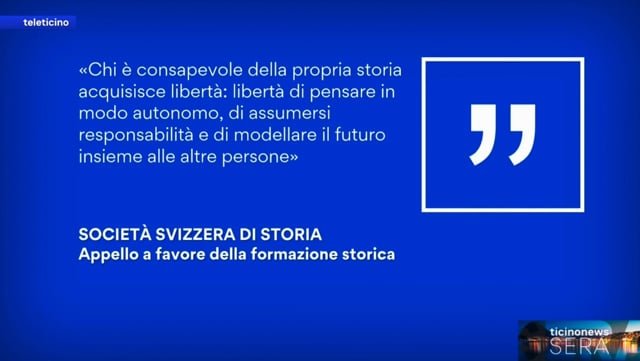 "Appello a favore della formazione storica" - Ticinonews - Teleticino - 14.01.2026